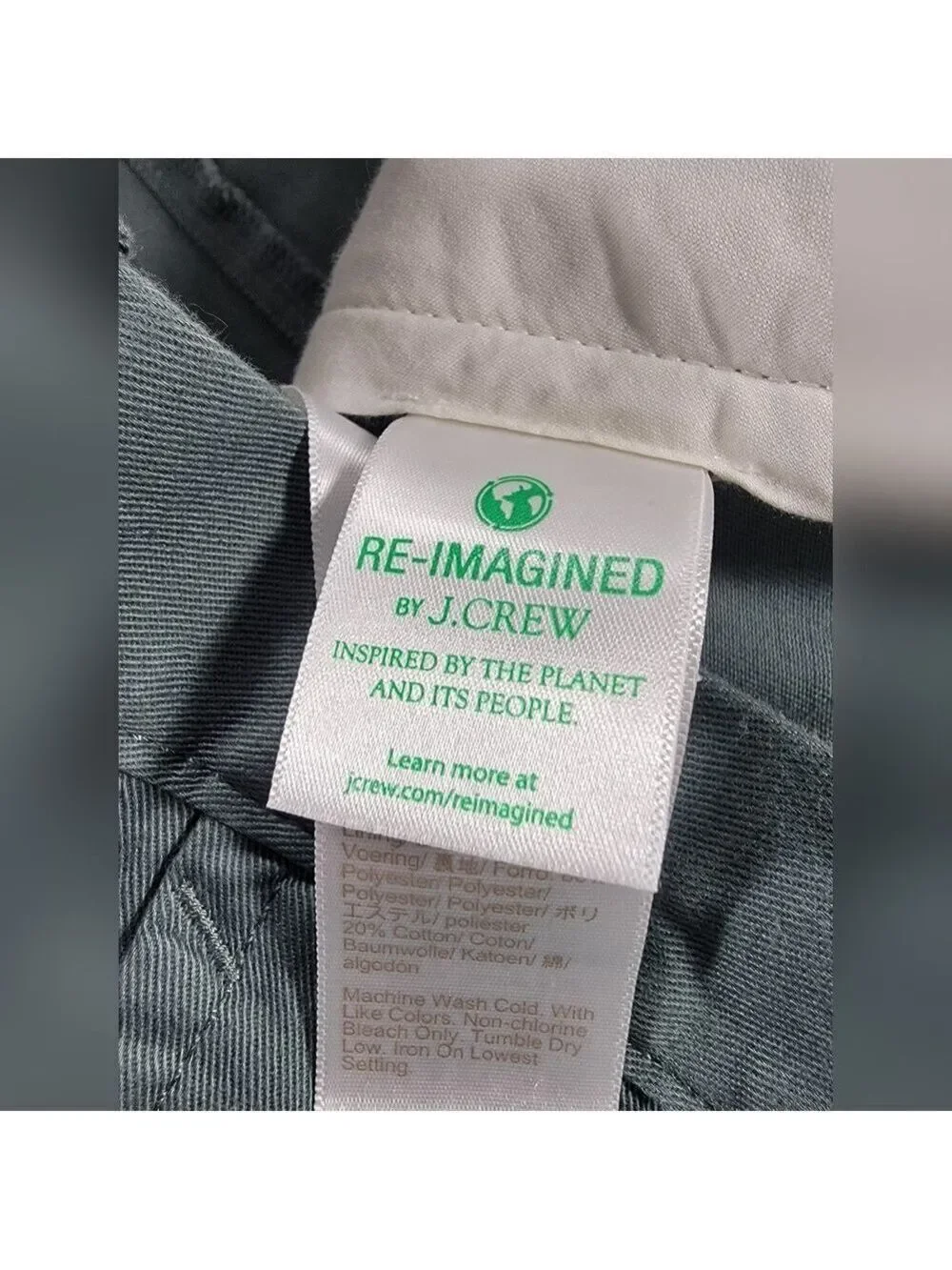 NEW J. Crew Green Preppy Chino 7